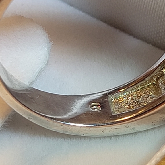 Vintage Swarovski 925 Silver Solitaire with Side Channel Set Crystals US 9 - Picture 7 of 8